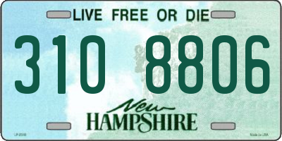 NH license plate 3108806