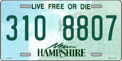NH license plate 3108807