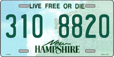 NH license plate 3108820