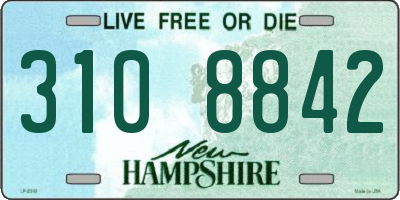 NH license plate 3108842