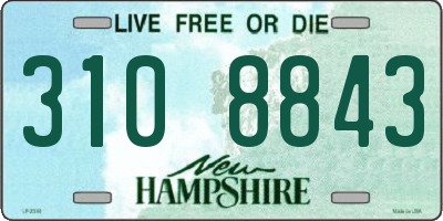 NH license plate 3108843