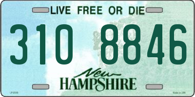 NH license plate 3108846