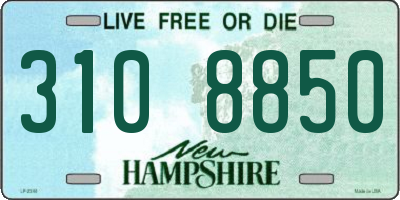 NH license plate 3108850