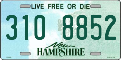 NH license plate 3108852