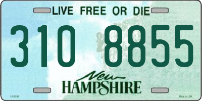 NH license plate 3108855