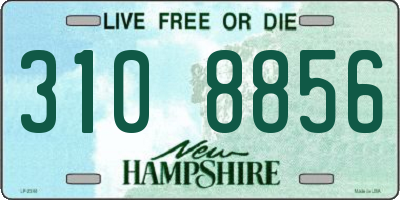 NH license plate 3108856