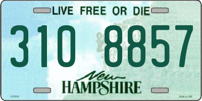 NH license plate 3108857