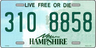 NH license plate 3108858