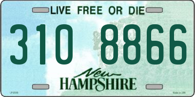 NH license plate 3108866
