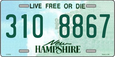 NH license plate 3108867