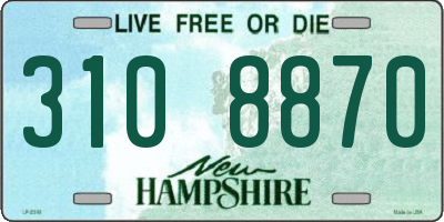NH license plate 3108870