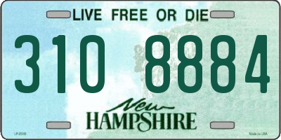 NH license plate 3108884