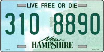 NH license plate 3108890