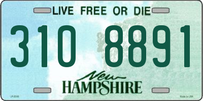 NH license plate 3108891
