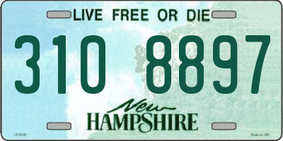 NH license plate 3108897