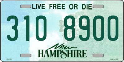 NH license plate 3108900