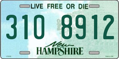 NH license plate 3108912