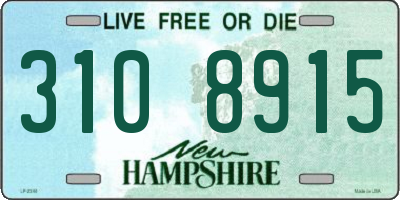NH license plate 3108915