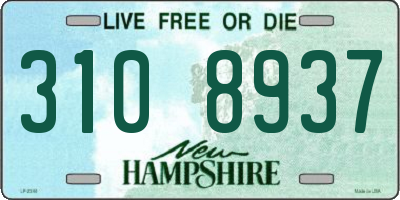 NH license plate 3108937