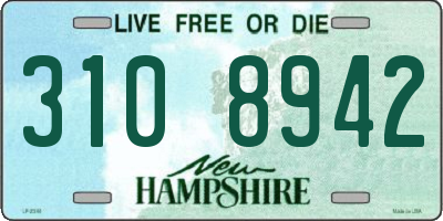 NH license plate 3108942