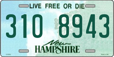 NH license plate 3108943