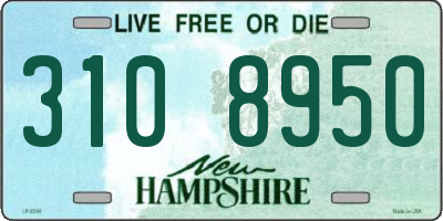 NH license plate 3108950