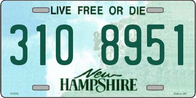 NH license plate 3108951