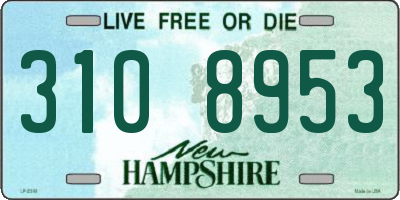 NH license plate 3108953