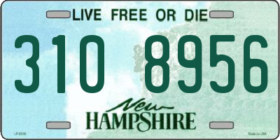 NH license plate 3108956