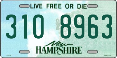 NH license plate 3108963