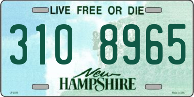 NH license plate 3108965