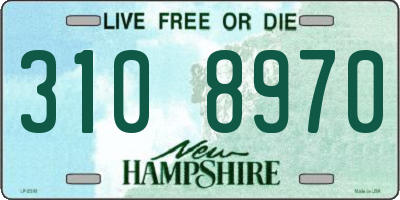 NH license plate 3108970