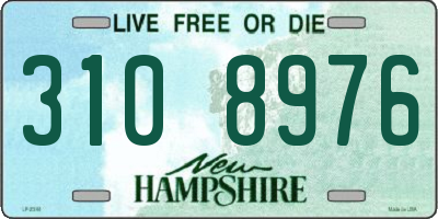 NH license plate 3108976