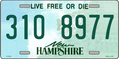 NH license plate 3108977