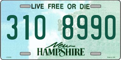 NH license plate 3108990