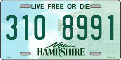 NH license plate 3108991