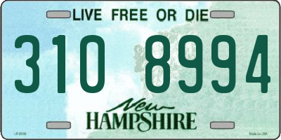NH license plate 3108994