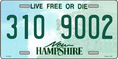 NH license plate 3109002