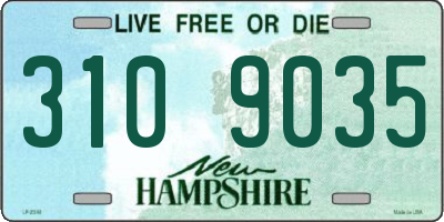 NH license plate 3109035