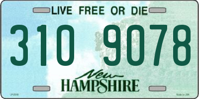 NH license plate 3109078