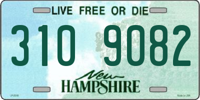 NH license plate 3109082