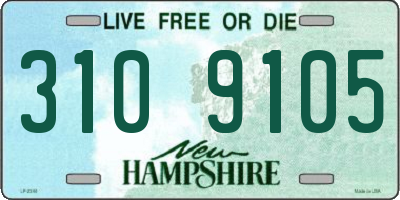 NH license plate 3109105
