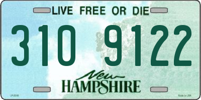 NH license plate 3109122