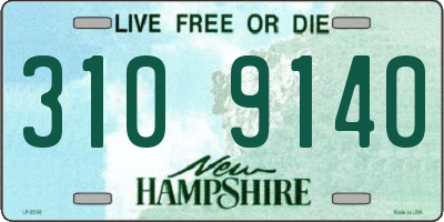 NH license plate 3109140