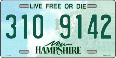 NH license plate 3109142