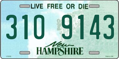 NH license plate 3109143