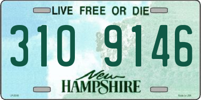 NH license plate 3109146