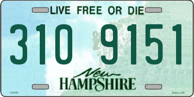 NH license plate 3109151