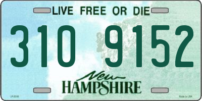 NH license plate 3109152