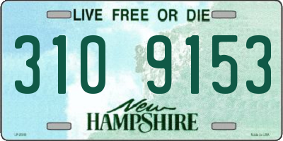 NH license plate 3109153